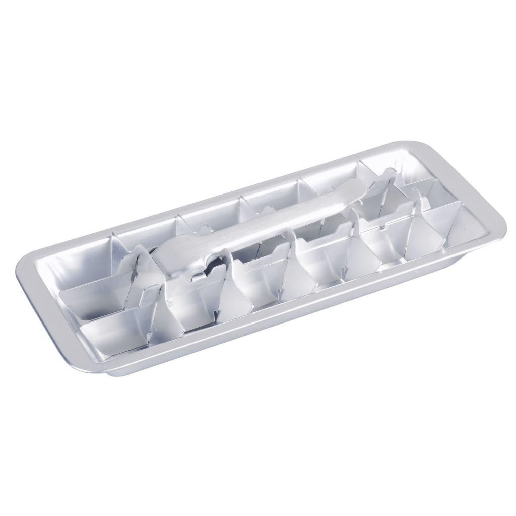 Metaltex Aluminium Ice Cube Former, Silver