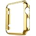 Apple Watch Case, Imymax Ultra-Thin PC Plating Bumper Frame iWatch Protective Cover Case for Apple Watch All Version (Gold 38mm)
