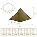 OneTigris TIPINOVA Camping Tent, Lightweight Teepee Tent, Durable Backpacking Tent (Coyote Brown - No Pole)