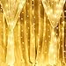 Neretva 300 LED Window Curtain String Light, Twinkle String Fairy Lights, 9.8x9.8ft, 8 Modes Linkable,LED String Lights for Christmas Party Wedding Patio Lawn Garden Decorative Lights (Warm White)