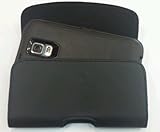 For SAMSUNG GALAXY S7 BELT CLIP/LOOP HOLSTER HORIZONTAL LEATHER POUCH IT FITS BEST WITH OTTER BOX COMMUTER AND DEFENDER SERIES CASE ON PHONE (KPOORAN BRAND) (TM)