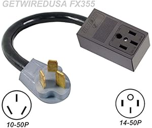 OLD MALE 10-50P 3-PRONG PLUG to NEW FEMALE 14-50R 4-PIN ... 3 prong 220 wiring diagram cooktop 