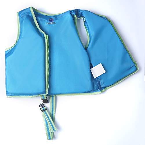 Megartico Swim Float Vest Kids Childrens Swimming Jacket Buoyant Aid (Green Dorado, Large) - Thumbnail 4