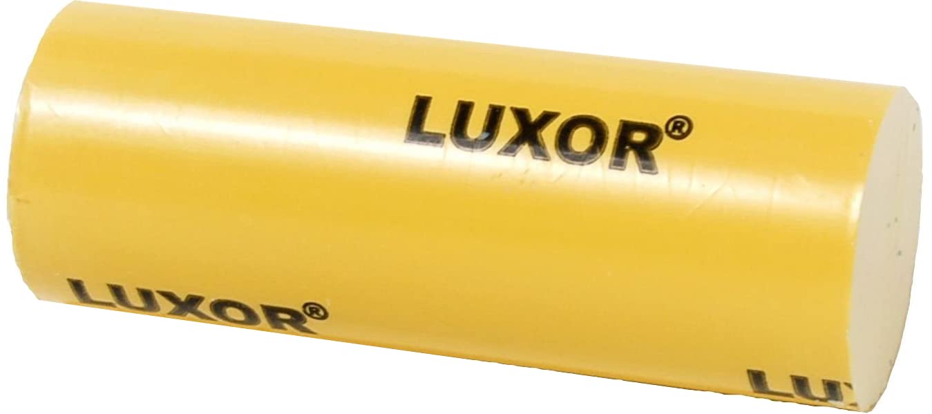 Luxor Yellow Polishing Compound Paste - Very High Shine - Polishing Finish for Precious Metals, Gold, Silver, Platinum, Steel, Stainless Steel, Brass - Diameter 30 x 80 mm
