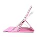 iPad Mini 1/2/3 Case - 360 Degree Rotating Stand Smart Cover Case with Auto Sleep/Wake Feature for Apple iPad Mini 1 / iPad Mini 2 / iPad Mini 3 (Pink) …