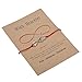 HooAMI Make a Wish Bracelet Love Infinity Charm Red String Friendship Bracelet