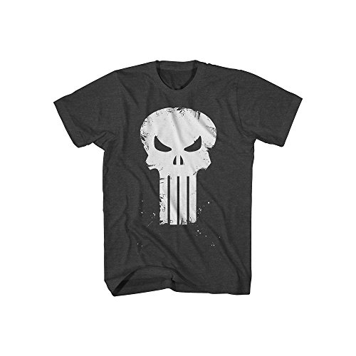 Marvel Punisher Skull Scratch Graphic Tee (Medium)