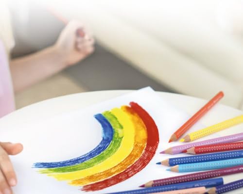 - 6 crayons de couleur Jumbo Grip en étui carton