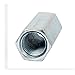 uxcell a16041400ux0820 M8 Female Thread Straight Fitting Hex Rod Coupling Nuts Silver Tone 10 Pcs (Pack of 10)