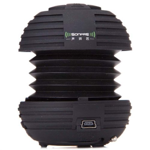 Sonpre Bluetooth Wireless Speaker System for MP3 Players, iPhone, Android Phones, iPad, Tablets, Macbook and Notebooks (Black)
