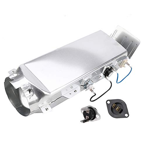 KONDUONE DC97-14486A Dryer Heating Element Assembly Replacement for Samsung includes DC47-00019A Element and Thermostats Thermal Fuse Kit Replace DC97-08891A DC9714486A DC97-14486D AP4342351 PS4220205