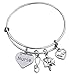 Infinity Collection LPN Gift- LPN Charm Bangle Bracelet- Licensed Nurse Practitioner Jewelry- Makes Perfect Nursing Appreciation Gift