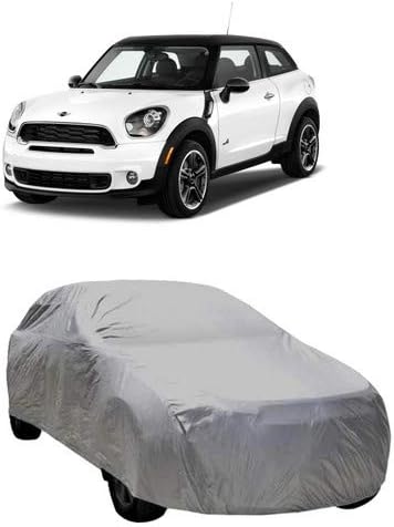 DRIZE Car Cover for BMW Countryman Mini Cooper S with Triple Stitched Fully Elastic Ultra Surface Body Protection (Gray Without Mirror Pocket)