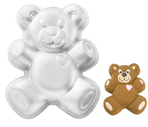 WJSYSHOP 12 Inch Teddy Bear Shaped Aluminum 3D Cake Mold Baking Mould Tin Cake Pan - Teddy