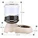 Automatic Cat Feeder and Water Dispenser in Set with Pet Food Mat for Small Medium Dog Pets Puppy Kitten Big Capacity 1 Gallon x 2thumb 1