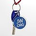 Round Jw.org No Blood Double Sided Key Chain. Jehovah's Witness Car accessory-10 Pieces Pack