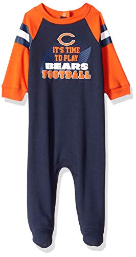 NFL Chicago Bears Unisex-Baby Sleep 'N Play, Blue, 3-6 Months