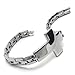jonline24h Stainless Steel Cross Bracelet for Unisex Mens Womens - Silver - 8 Inch Gift