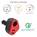Car Charger, QWOO Quick Charge 3.0 Dual USB Ports + 1-Socket Cigarette Lighter Splitter 4.8A 40W USB Car Charger with Smart-Adaptive Rapid Charging for iPhone, iPad, Samsung, Dash Cam, GPS and More