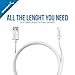 Sabrent 22AWG Premium 10ft Micro USB Cables High Speed USB 2.0 A Male to Micro B Sync and Charge Cables [White] (CB-MUW1)
