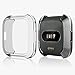 Haojavo Screen Protector Case for Fitbit Versa, Soft TPU Slim Fit Full Cover Screen Protector for Fitbit Versa Smartwatch Bands Accessories