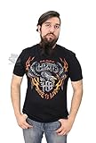 Harley-Davidson Mens Rumbling Anthem Eagle Flames Black Short Sleeve T-Shirt - 4X