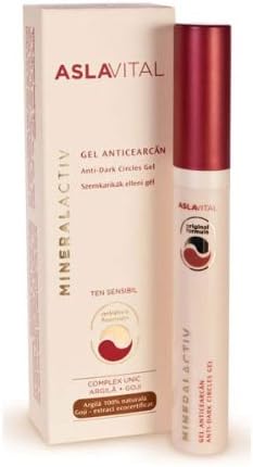 ASLAVITAL MINERALACTIV, Anti-Dark Circles Gel (With Goji Berry Organic Extract and 100% Natural Clay)