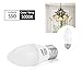 LOHAS 60W Equivalent LED Candelabra Bulb, E26 Light Bulb 5000K Daylight White, (6W Bulb) Halogen Bulbs Replacement, Candle Shape Bulb for Home Lighting,550 Lumen, Not Dimmable(3 Pack)