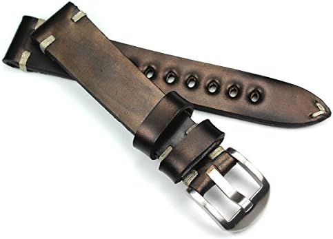 RIOS1931Shell Cordovan Horween Watch Strap Strong Military Style Bracelet Retro Look Quality Strap Aviator Band Top Quality