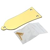 Kmise Z5229 Gold Plated Metal Truss Rod Cover Fit Epiphone Les Paul & SG Replacement Plus Screw