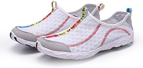 WallyDeals Women's Outdoor Slip On Running Water shoes White