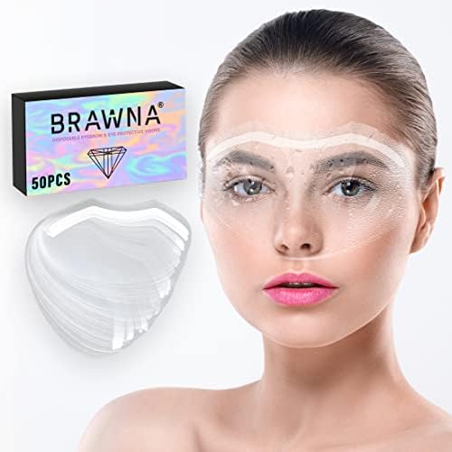 سعر 50pcs Microblading Permanent Makeup Protective Eyebrow Shower Visor