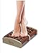 Dual Wooden Foot Massage and Acupressure Roller, Relieves Muscle Tension, Soothes Nerve Pain and Plantar Fasciitis, Foot Reflexology Chart Included