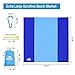 Famiry Sand Free Beach Blanket, Extra Large 10 x 9 Feet Size, Durable & Compact Beach Outdoor Mat, Includes 6 Stakes, 4 Sand Pockets & Zippered Pocketthumb 1