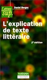 L' explication de texte littéraire