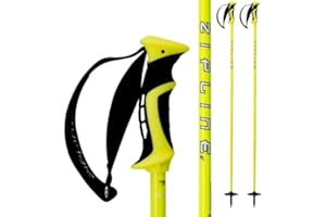 ZIPLINE SKI Zipline Blurr 16.0 Graphite Composite Downhill Ski Poles - Lightweight, Durable, Freeride All-Mountain, Ergonomic Grip, Ideal for All-Mountain Skiing - Choice of Gold Medalist David Wise
