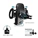 abaolux Air Vent Phone Holder Car Mount with Quick Easy Release Button and 360 Degree Rotation Cradle for IPhone, Samsung Galaxy and Most 1.9-3.7 Inches Smartphones (Black)