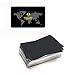 50Pcs Sublimation Metal Business Cards,Engraved Metal Business Cards Sublimation Blanks 3.4x2.1in Thicknes(Black)