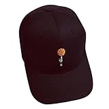 Oksale® Basketball Embroidery Cotton Snapback Hip Hop Hat Baseball Cap (Black)