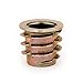 E-Z LOK Threaded Insert for Soft Wood, Zinc Hex-Flanged Thread Inserts 5/16-18 Internal Threads, 0.512