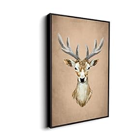 Canvas Wall Art for Living Room, Bedroom Animal Portrait Framed Canvas Prints for Home Decoration Ready to Hang - 16x24 inches