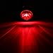 MADCATZ (Pack of 10) Meerkatt 3/4 Inch Mini Round Smoked Lens Red LED Button Side Marker Clearance SMD Lamp Indicator Light Caravan Boat RV Truck Trailer w/Grommets 12V DC