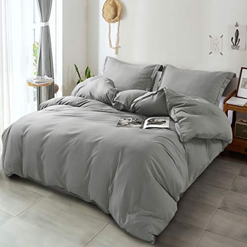 Duvet Cover Queen, Ultra Soft Double Brushed Microfiber Hotel Bedding