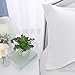 uxcell Pillow Shams Oxford Pillow Cases Egyptian Cotton 300 Thread Count Solid/Plain Pattern Set of 2 Boudoir(12