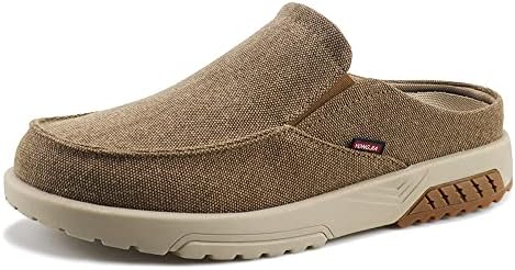 YONGJIA Men's Slip On Loafers with Arch Support Plantar Fasciitis