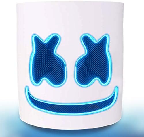 DJ LED Mask - Music Festival Party Halloween Light Up Mask Carnival DJ Helmet