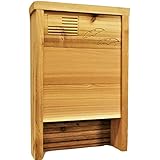 Made in USA- Premium-Grade Red Cedar Single-Chamber Bat Box, Easy-to-Install Wooden Bat House Kit, Weather-Resistant for Outdoors, with Mounting Screws - Applewood Outdoor
