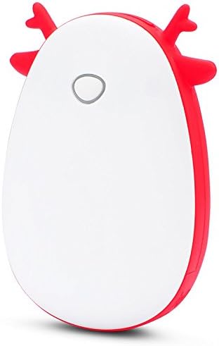 yee Power Bank and Hand Warmer 2 in 1 with Fast Charging in Demon Shape, Handy Cute Cartoon 4500mAh Portable Charger with 2 Colors in a Package for iPhone X 8 8 Plus 7 6 5 Samsung Galaxy iPad Pixel