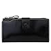 GDTK Women's Large Capacity Luxury Wax Genuine Leather Purse Clutch Wallet (Black)