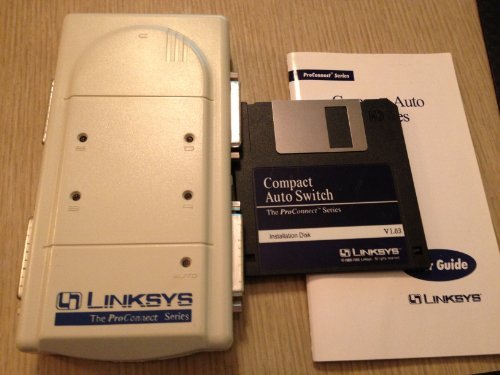 Linksys 4-PC-to-1-Printer or 1-PC-to-4-Printer Automatic Data Switch